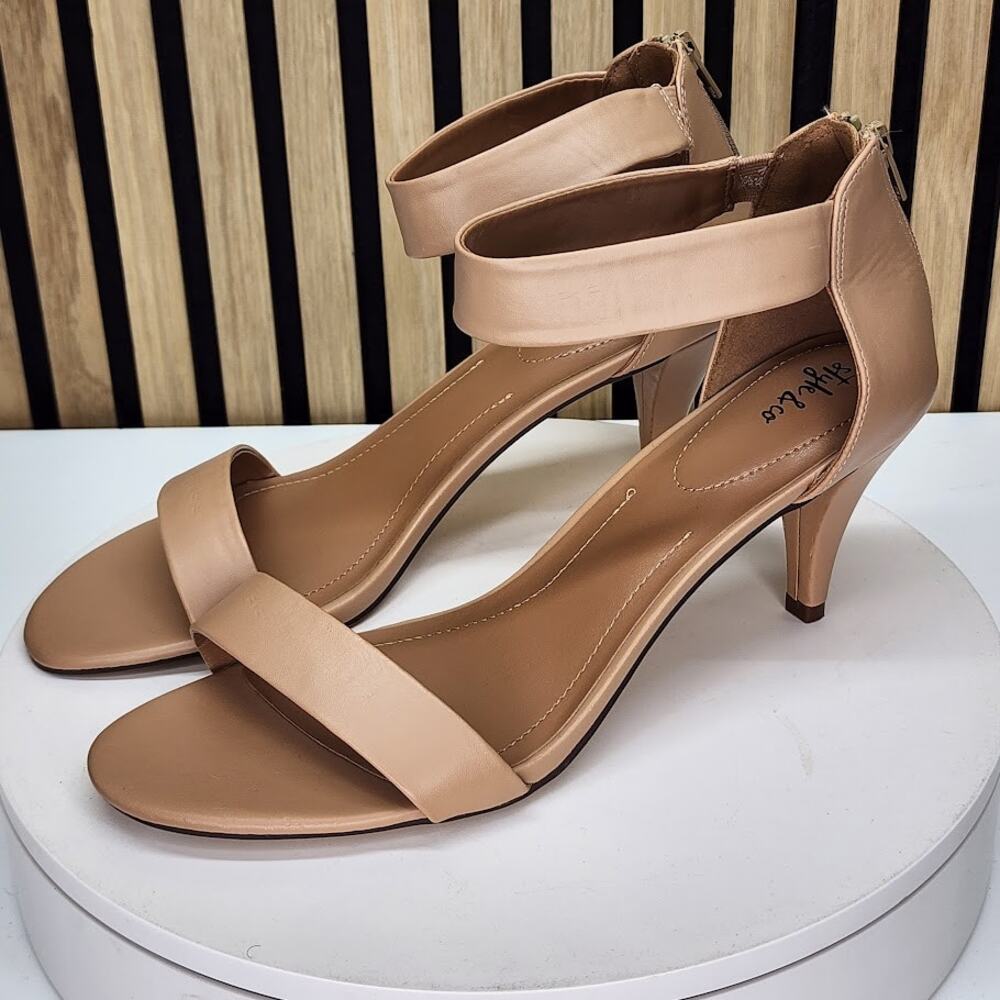 Style & Co Women’s Nude Ankle Strap Heeled Sandals – Size 12M - Picture 6 of 10